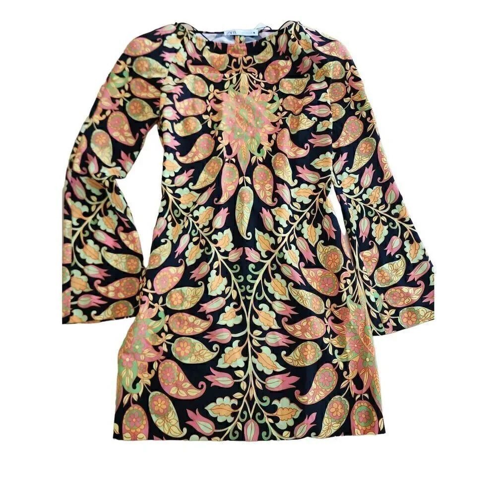 Zara multi color mini dress women's XS